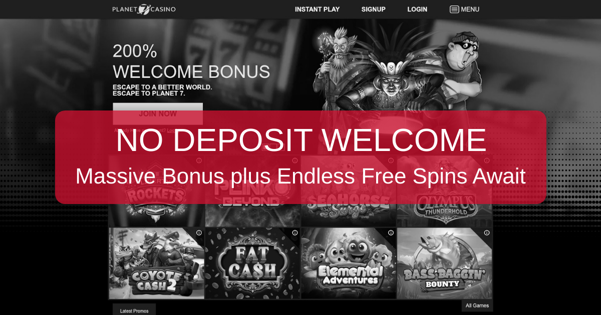 Planet 7 Casino No Deposit Bonus Codes banner